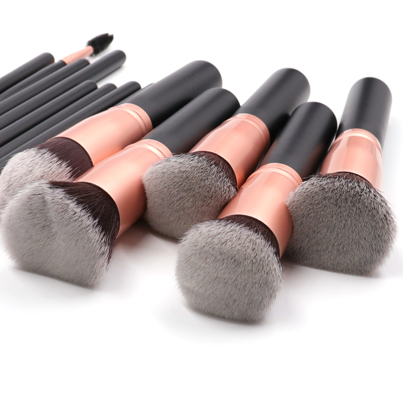 Wholesale Cosmetics Brushes Rose Gold Soft Synthetic Hair 14PCS Makeup Brush Set