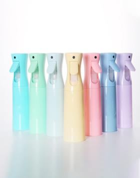 Cosmetic Fine Mist Sprayer Bottle  300ml Hair Water Alcohol Atomized Continuous Plastic Spray Bottle