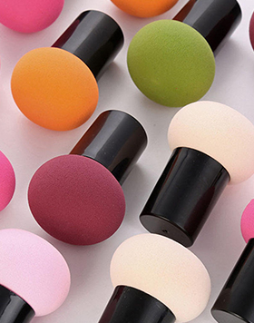 Latex Free Cosmetic Blender Custom Logo Makeup Sponge Seal Mushroom Shaped Make Up Sponge