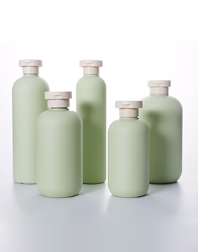 200ml 500ml 300ml 400ml Eco Friendly HDPE 250ML Green Round Squeeze Custom Empty Plastic Lotion Bottle Shampoo And Conditioner Bottles With Flip Top Cap  View More