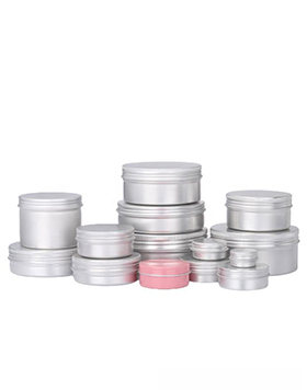 5ml 10ml 20ml 30ml 50ml 60ml 80ml 100ml 120ml 150ml 180ml 200ml 250ml Round Cosmetic Containers Box Silver Aluminum Jar