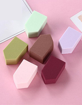 Colorful House Shape Wedges Makeup Sponge Remover Puff Face Powder Puff Foundation Sponge Blender