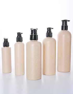 120ml 150ml 300ml 350ml 500ml Eco Friendly Biodegradable Cosmetic Container Wheat Straw Plastic Shampoo Pump Bottle