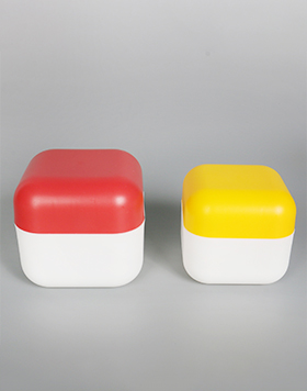 Hot Sale 30g 50g Square Wide Mouth Jar Cosmetic Packaging Hair Wax Pp Plastic Jars Cream Plastic Jars With Lid