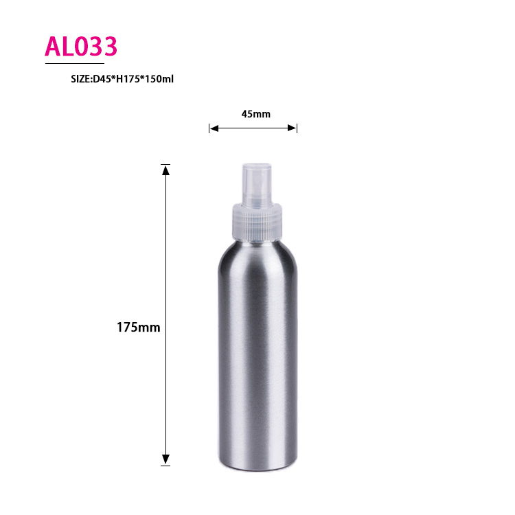 30ML 50ML 100ML 150ML 250ML 500MLWholesale Empty Cosmetic Packaging 30ml 50ml 100ml 150ml 250ml 500ml Aluminum Spray Bottle