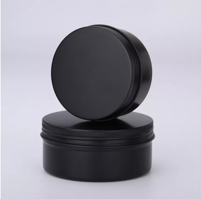 10ml 15ml 30ml 50ml 60ml 80ml 100ml 120ml 150ml Matte Black Aluminum Jar empty aluminum candle jar