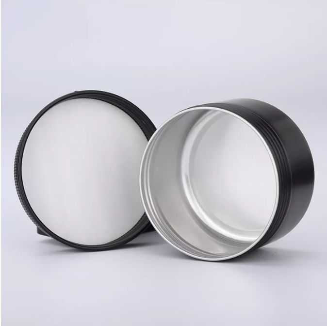 10ml 15ml 30ml 50ml 60ml 80ml 100ml 120ml 150ml Matte Black Aluminum Jar empty aluminum candle jar