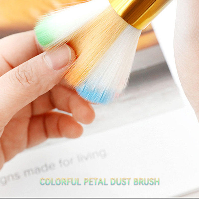 Flower Head Nail Art Dust Brush Powder Removal Nail Clean Up Brush