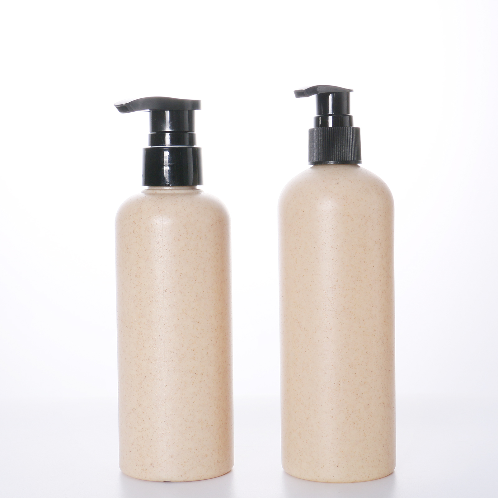 120ml 150ml 300ml 350ml 500ml Eco Friendly Biodegradable Cosmetic Container Wheat Straw Plastic Shampoo Pump Bottle