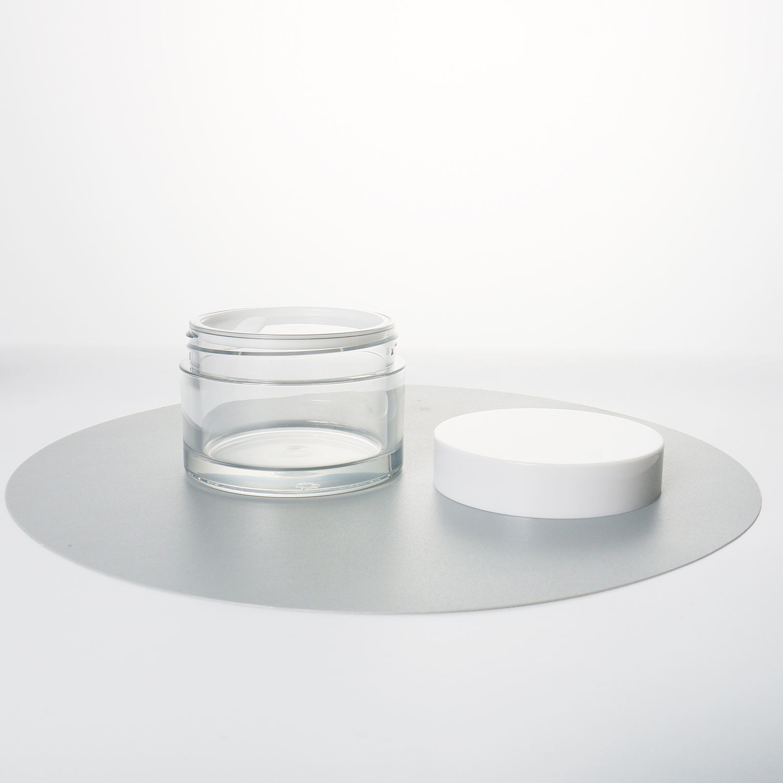 Hot Selling 30g 100g Empty Cosmetic Containers 50ml 150ml 200ml Thick Wall Hard Clear Pet Plastic Cream Jar