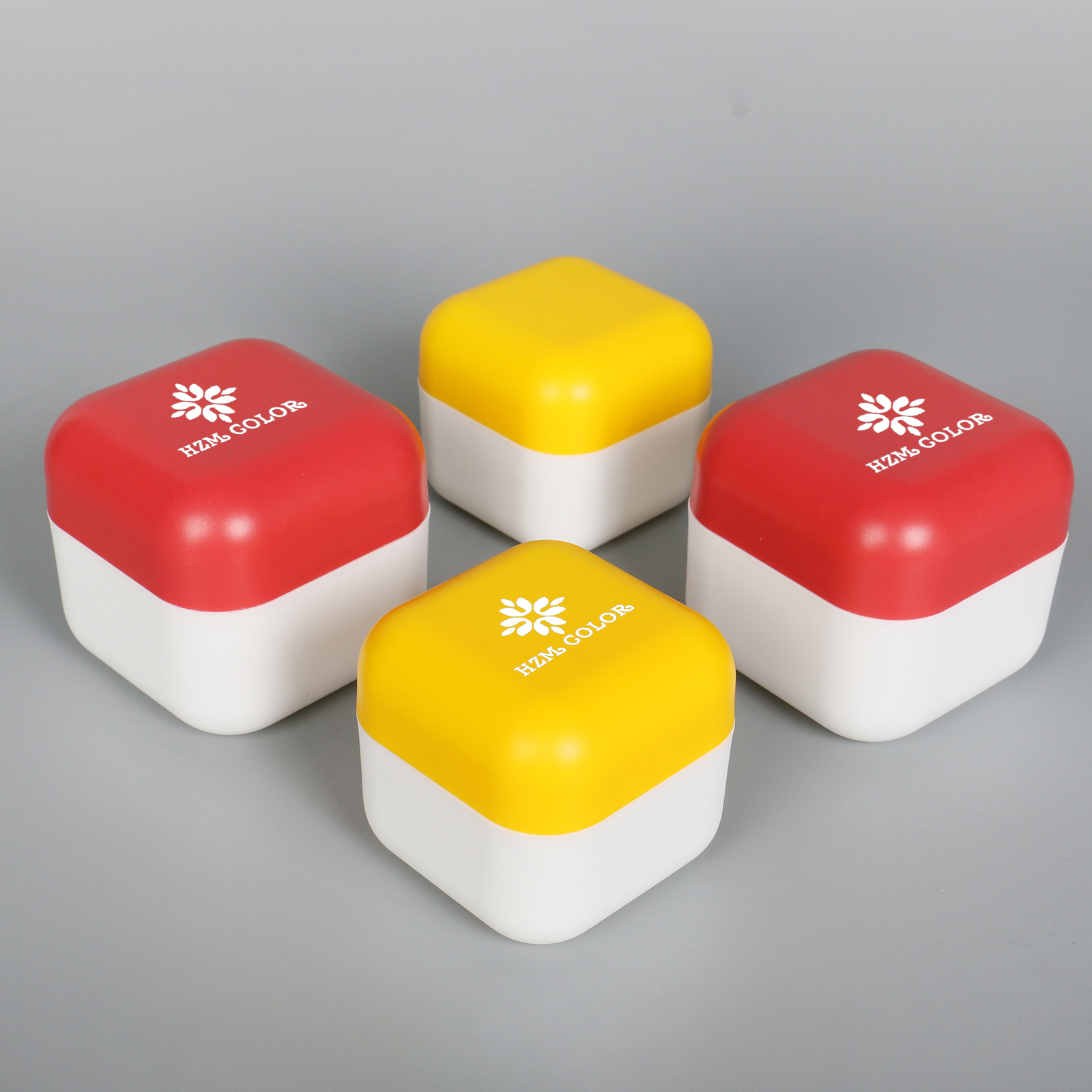 Hot Sale 30g 50g Square Wide Mouth Jar Cosmetic Packaging Hair Wax Pp Plastic Jars Cream Plastic Jars With Lid