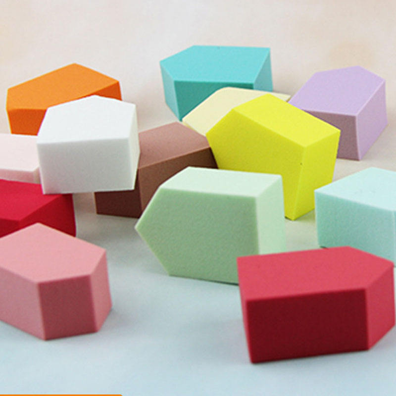 Colorful House Shape Wedges Makeup Sponge Remover Puff Face Powder Puff Foundation Sponge Blender