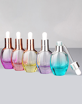 Wholesale Skin Care Emtpy Custom Color Essential Oil Glass 30ml Dropper Bottle