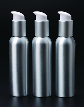 120ml Wholesale custom Cosmetic Bottle empty round Shape Aluminum lition bottle