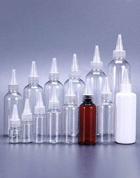 Wholesale 30ml 50ml 100ml 200ml 300ml Refillable Cosmetic Plastic Bottle Squeeze Bottle With Nozzle Twist Pointed Cap