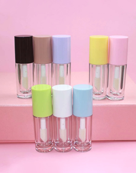 2022 Lip Gloss Tubes With Box And Logo Clear Custom With Big Brush Mini Lip Gloss Tube