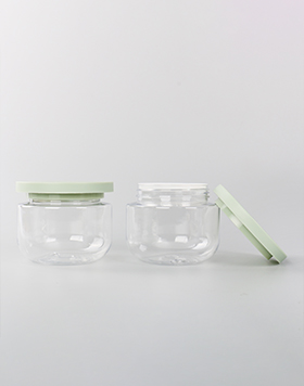 Plastic Cosmetic Container Pet Wide Mouth Hair Mask Face Mask Cream Jar Bottle 250ml Body Butter Cream Jar