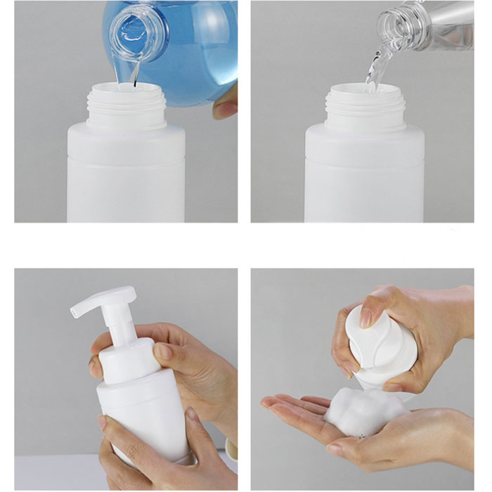 200ml 350ml Lotion Pump Biodegradable Shampoo Bottles Hand Washing Bottle Liquid Soap Dispenser With Foam Pump Bottle