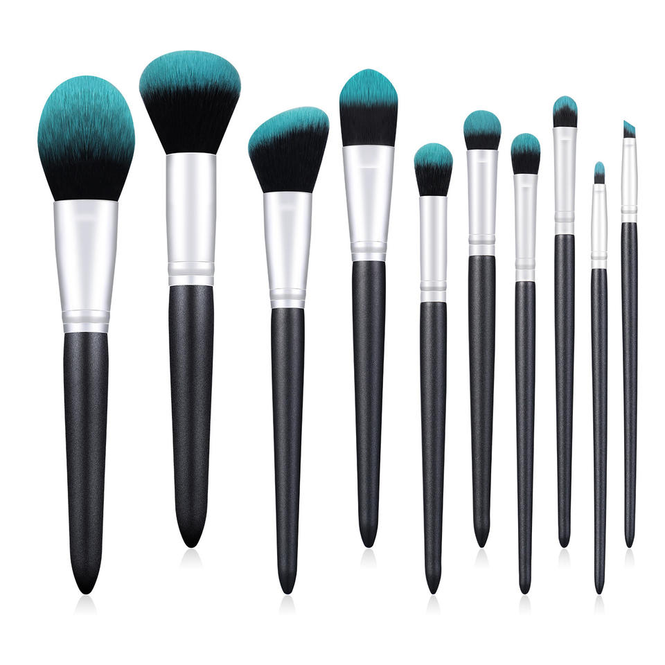 Synthetic Hair Personalized Chinese Style High Quality 10 Pc Makeup Brush Set With Packaging Bag