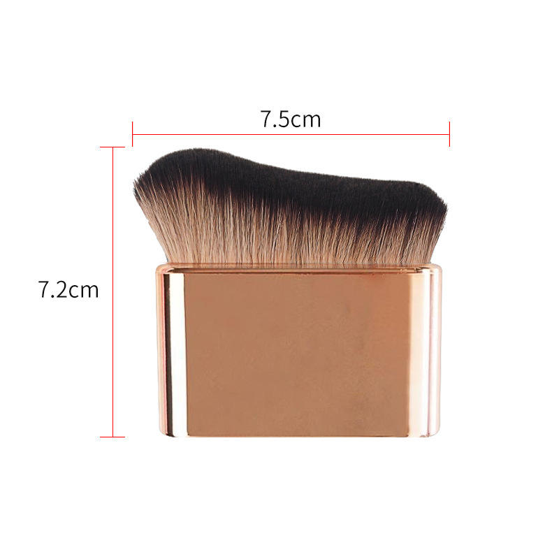 Personalized Portable Single Makeup Tools Custom Logo Multi Function Metal Foundation Contour Makeup Brush