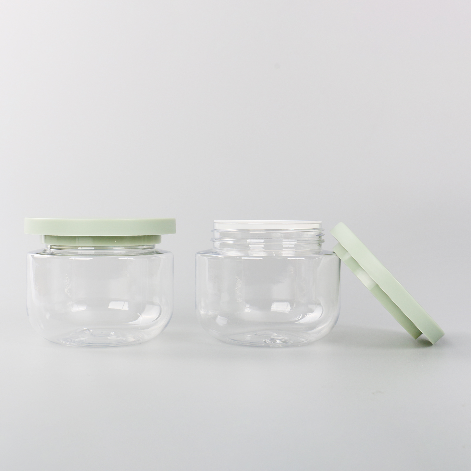 Plastic Cosmetic Container Pet Wide Mouth Hair Mask Face Mask Cream Jar Bottle 250ml Body Butter Cream Jar