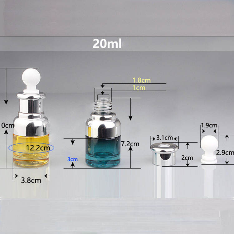 20ml 30ml 40ml Skin Care Glass Bottle Glass Oil Bottle With Dropper Top