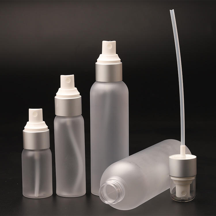 30ml, 50ml, 60ml, 120ml, 150ml, 250ml, 50gWholesale Custom Frosted Plastic Pump Bottle Lotion Pump Bottle Clear Plastic Spray Bottles For Cosmetic Packaging