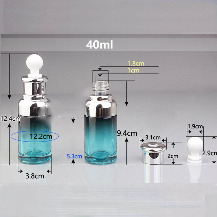 20ml 30ml 40ml Skin Care Glass Bottle Glass Oil Bottle With Dropper Top