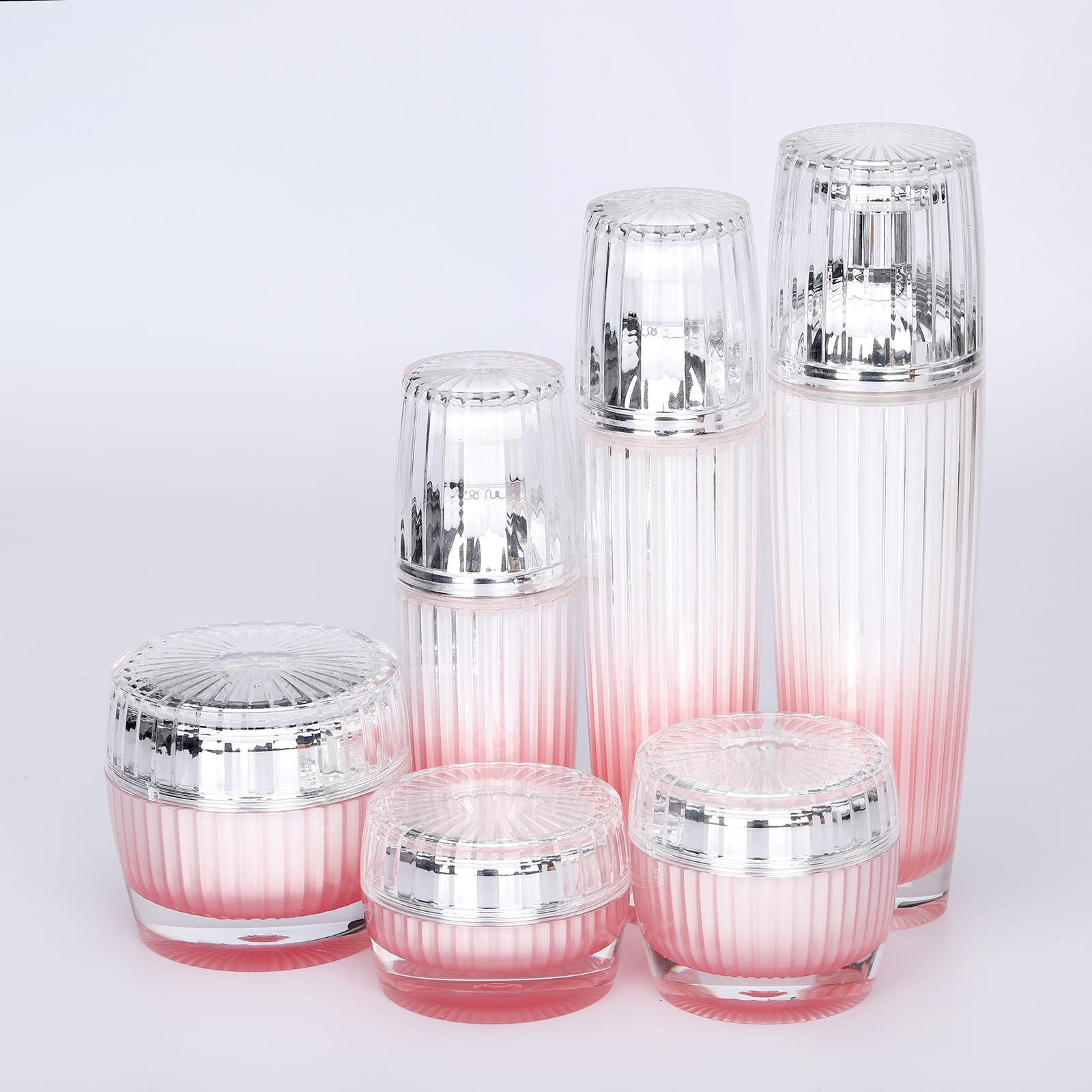 Luxury Cosmetic Containers 5g 10g 15g 20g 30g 50g Acrylic Double Wall Round Plastic Cream Jar