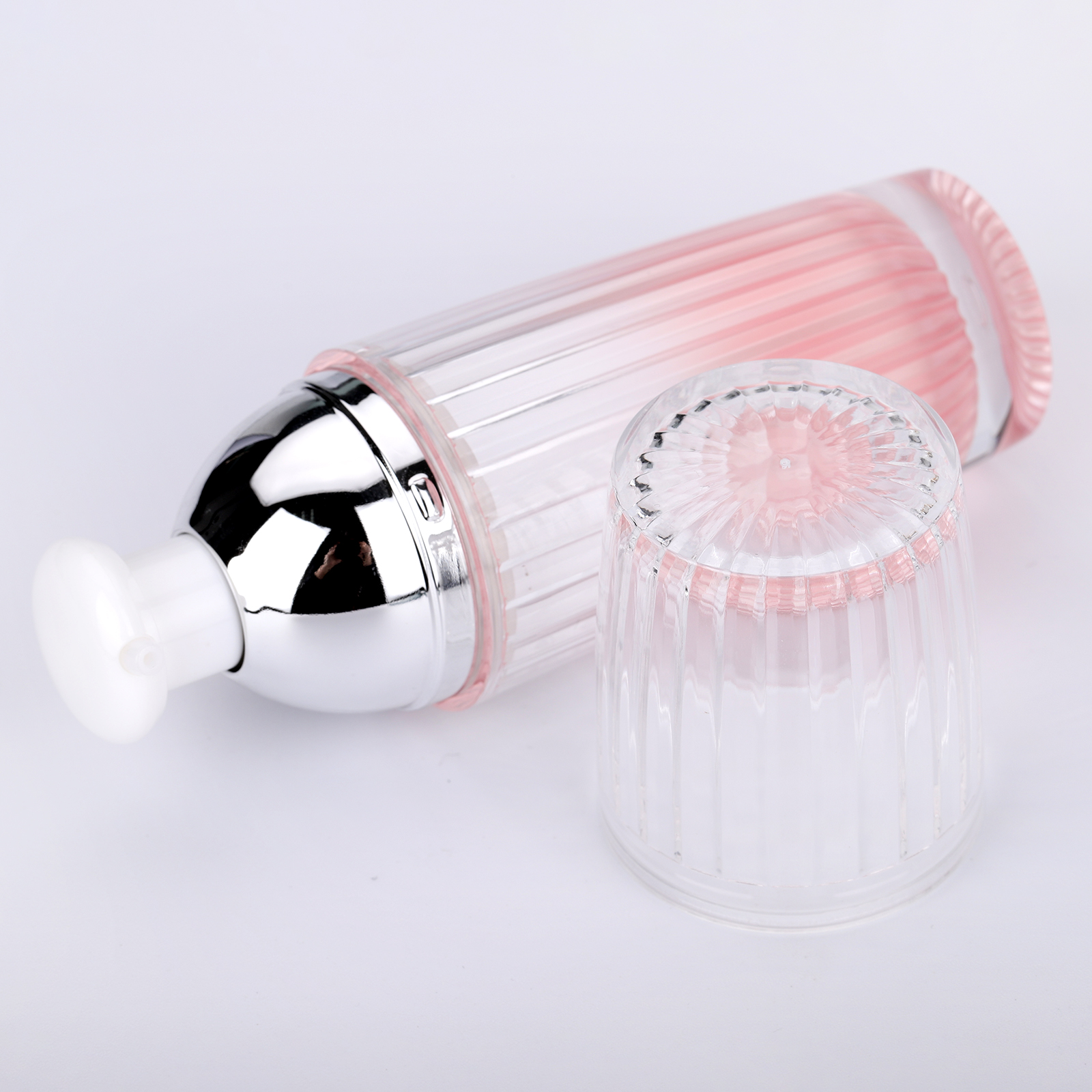 Luxury Cosmetic Containers 5g 10g 15g 20g 30g 50g Acrylic Double Wall Round Plastic Cream Jar