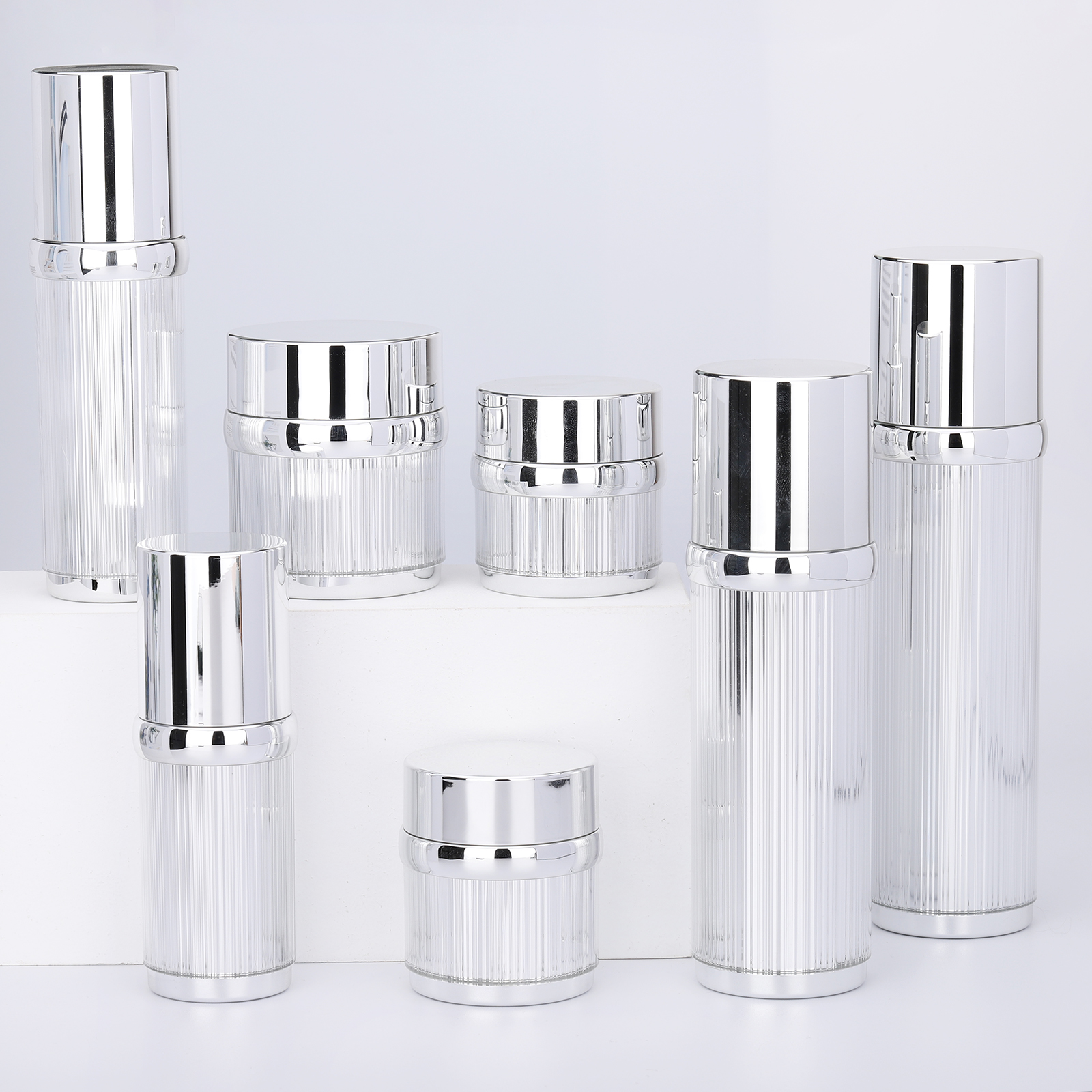 15g 30g 50g 30ml 50ml 100ml 120ml Odm/oem Luxury Elegant Plastic Lotion Bottle Cream Jar Acrylic Set