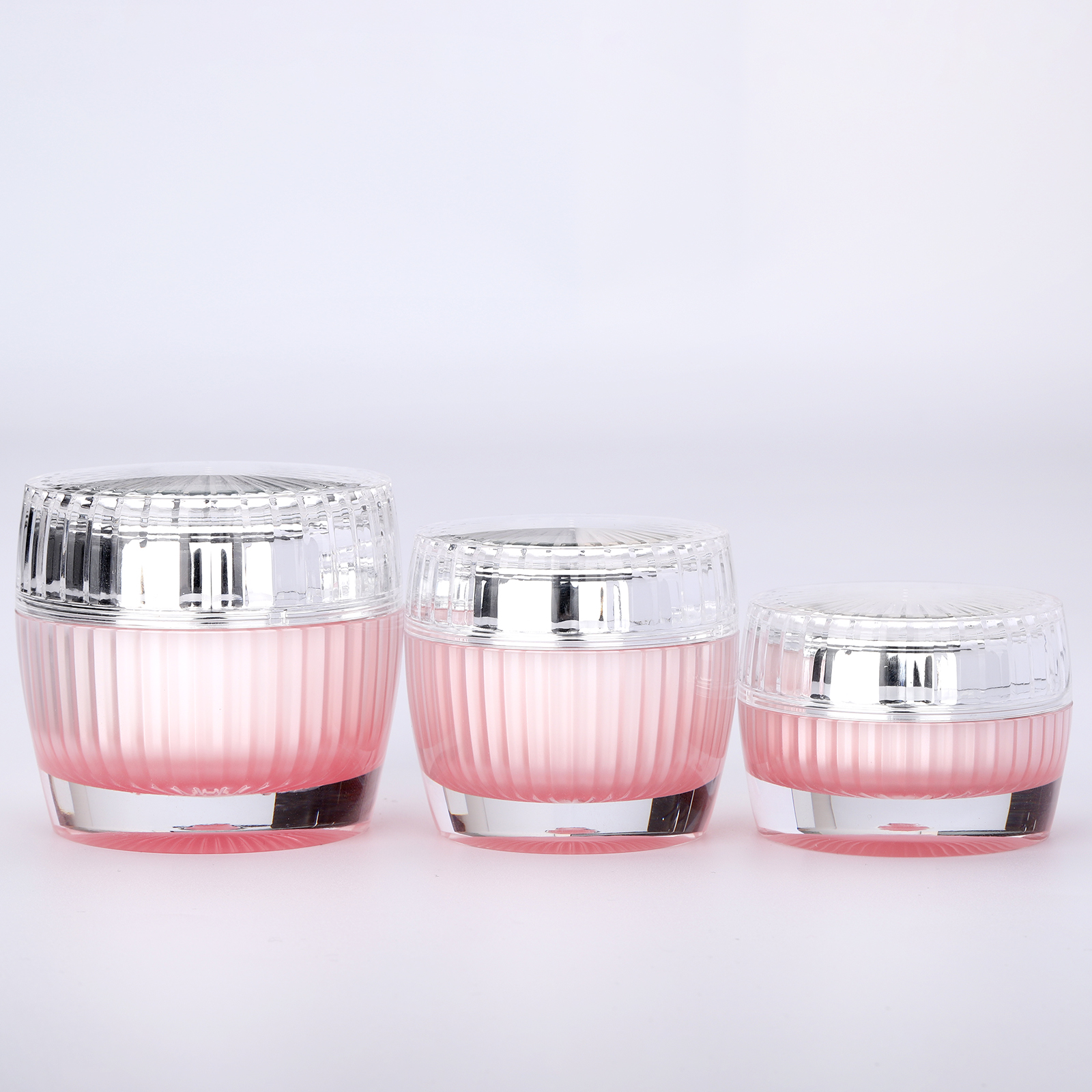 Luxury Cosmetic Containers 5g 10g 15g 20g 30g 50g Acrylic Double Wall Round Plastic Cream Jar