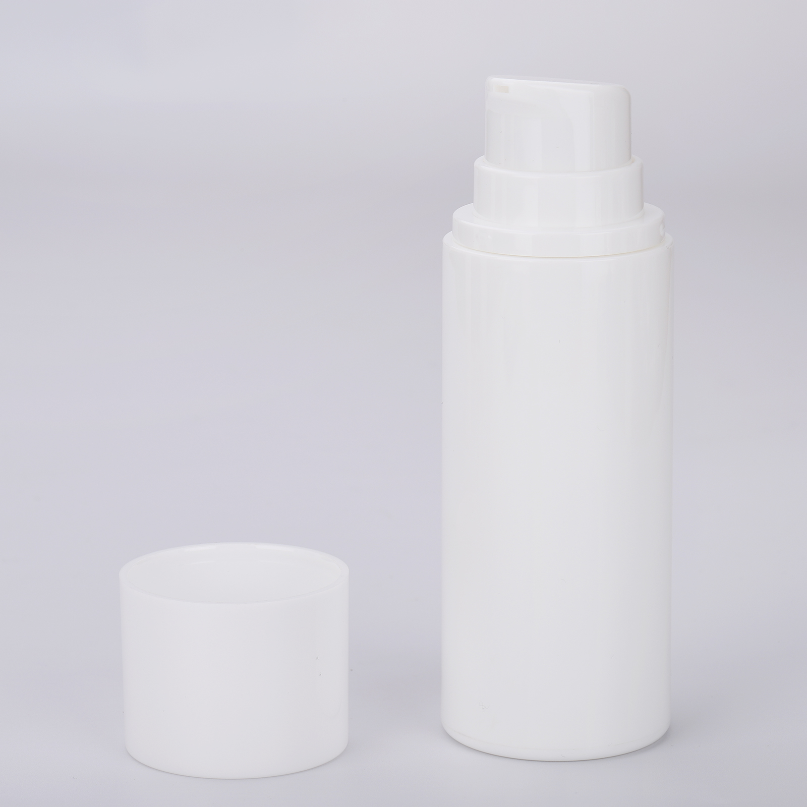 30ml 100ml New Arrival Empty White Eco Friendly Cylinder Airless Pump Bottle