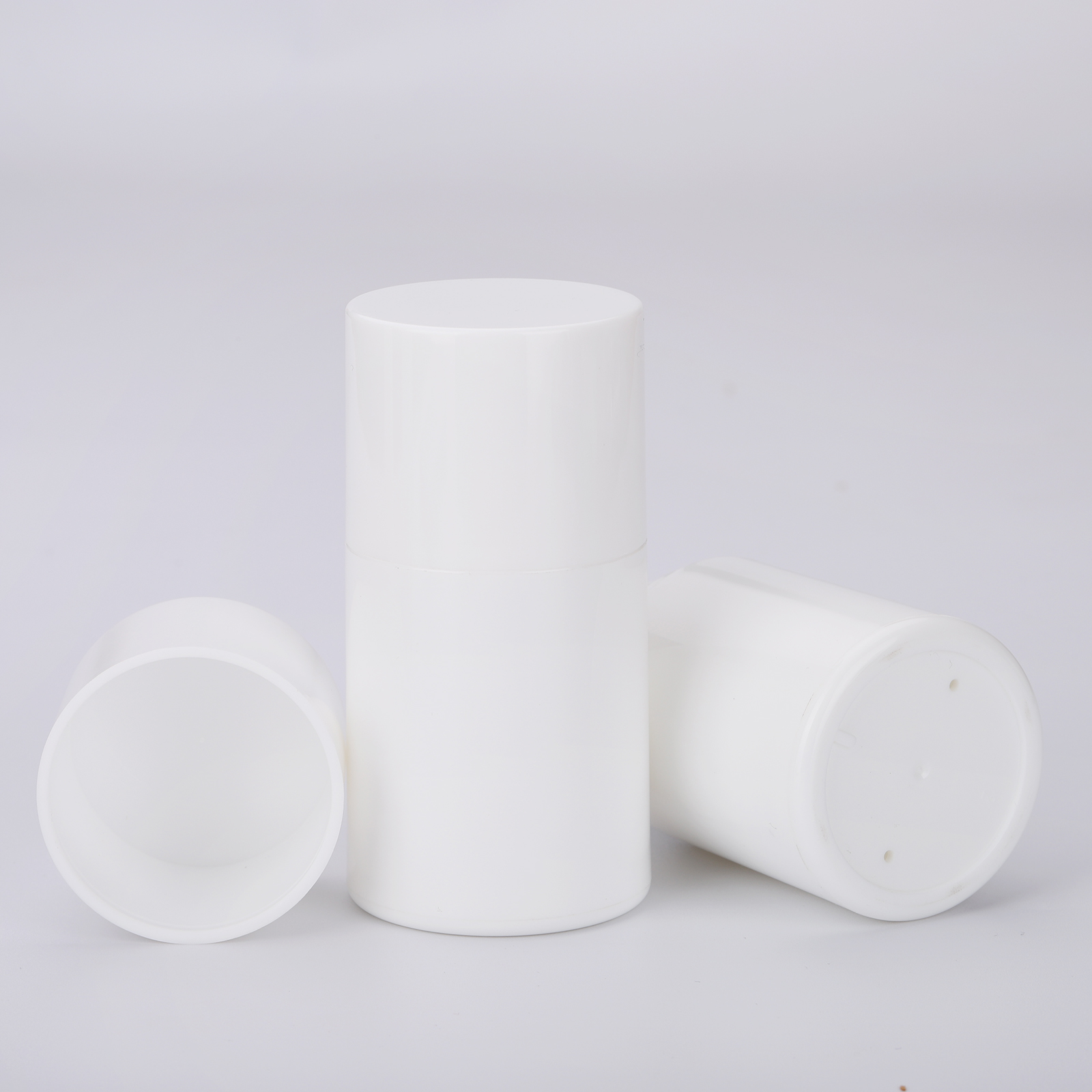 30ml 100ml New Arrival Empty White Eco Friendly Cylinder Airless Pump Bottle