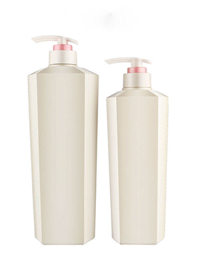 Custom 500ml 750ml Unique Eco Friendly Pet Pink White Blue Hair Plastic Empty Luxury Shampoo Bottles