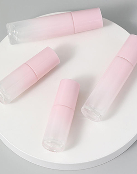 10ml Essential Oil Roller Bottle 5ml Gradient Pink Glass Oil Rollon Bottle For Cosmetic Packaging