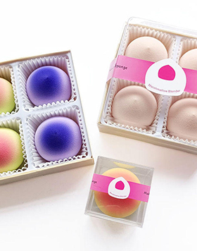 Beauty Sponge Blender Set Super Soft Foundation Blending Peach Shape Marshmallow Makeup Sponge