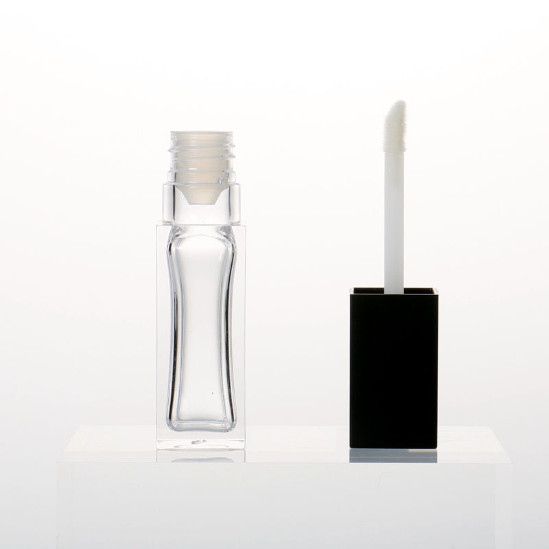 New Products White Color Makeup Container Custom Logo Lip Gloss Tubes PETG Lip Gloss Tubes With Big Brush Big Wand