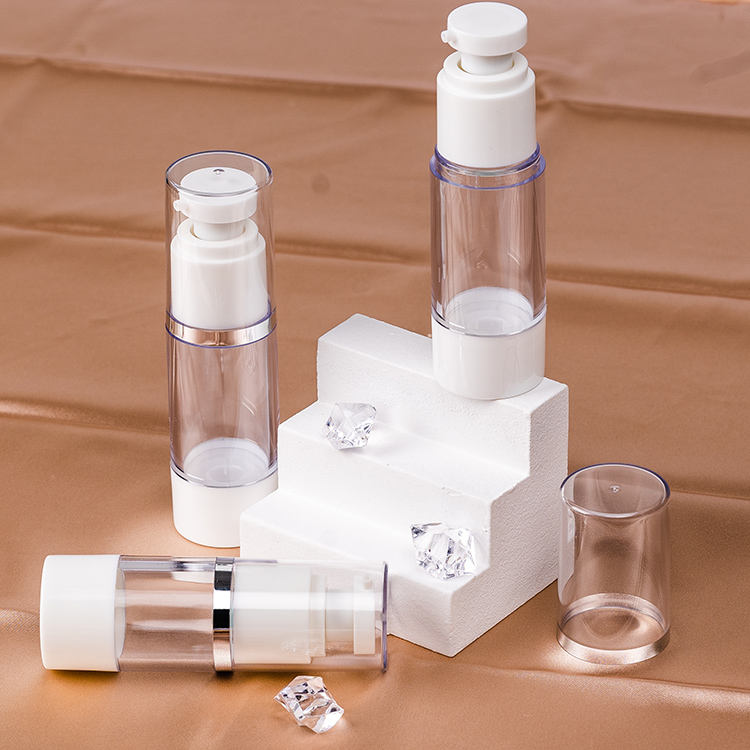 Wholesale Transparent 30ml 50ml 100ml PP Airless Bottle With Pump Sprayer