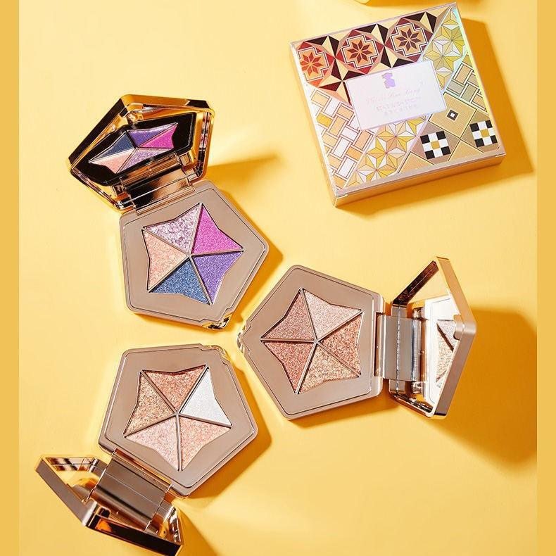 The Same Earth-Tone Five-Pointed Star-Shaped Eyeshadow Palette Perfect For Everyday Makeup