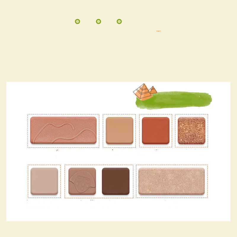 Factory Direct Sale Eight Color Eyeshadow Long-Lasting Non-fly Pastel Makeup yeshadow Palette