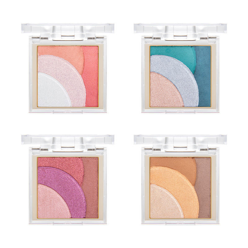 Small Eye Shadow Pan 4 Colors Rainbow Vegan And Cruelty Free Multichrome High Pigments Eyeshadow Mini