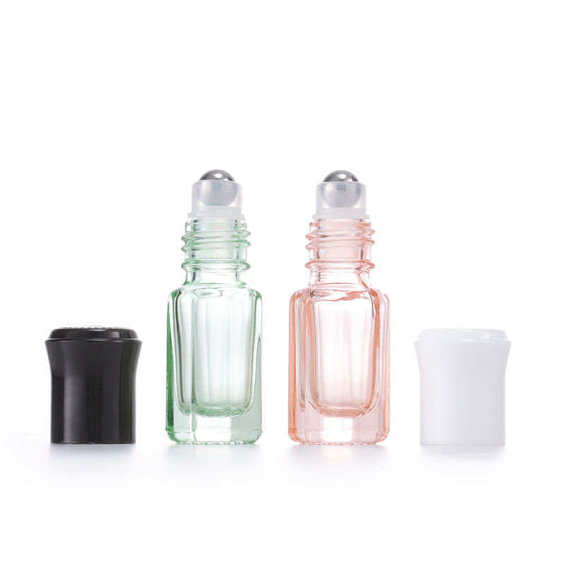 Free Sample Cosmetics Packaging Perfume Essential Oil Glass Container 3ml Roll-on Bottle