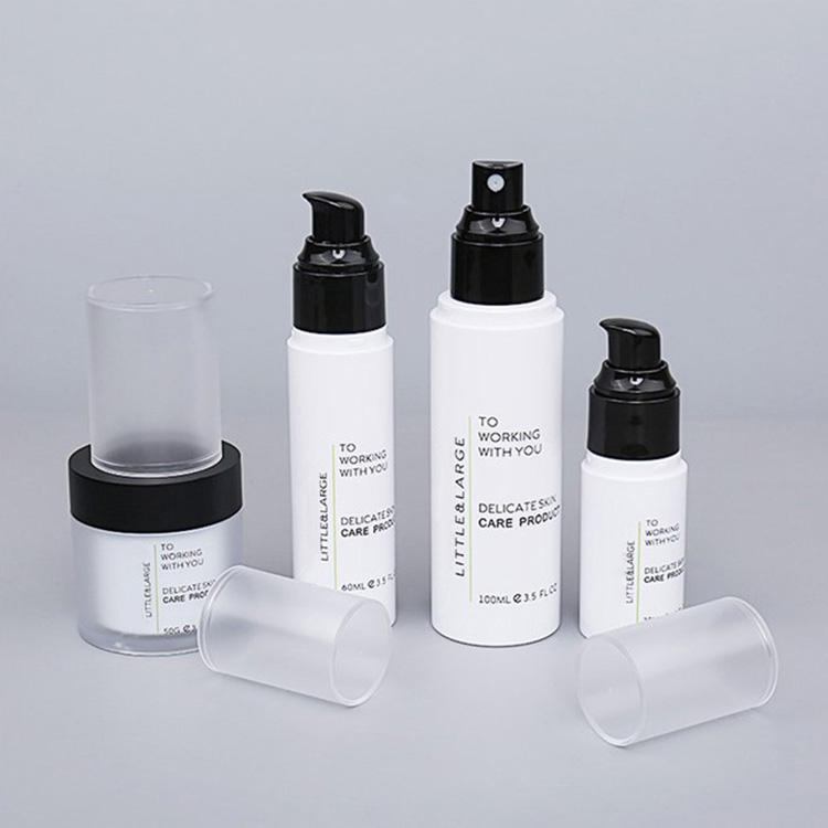 50G 30ml 60ml 100mlCosmetic Packaging Material Black Pump Head Cover Bottle Lotion Bottle Spray Bottle