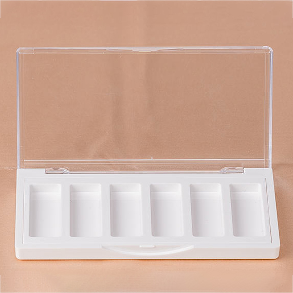 Compact Powder Case Makeup Empty Clear Eyeshadow Case Container For Sale