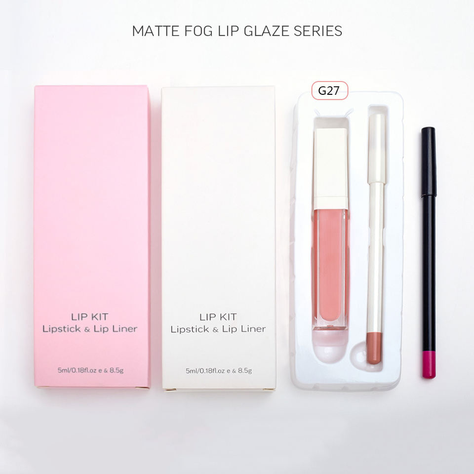 Multi Colors Make Your Own Brand Lip Kit Optional Lip Gloss Lip Liner Set With Private Label Packaging