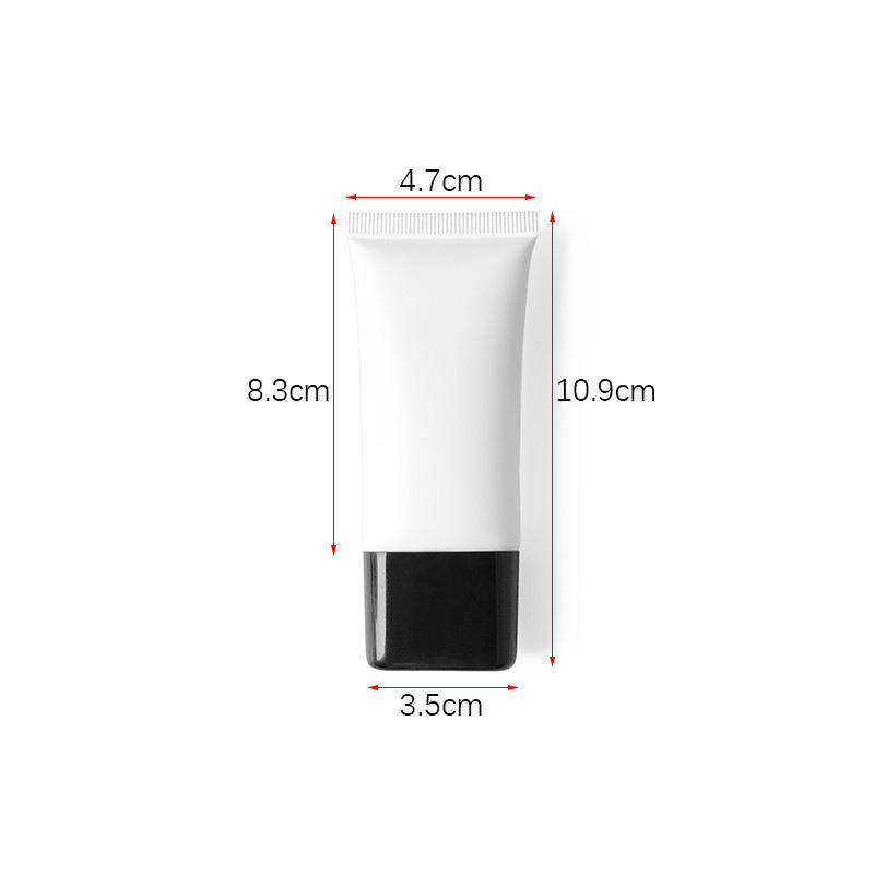 Custom Frosted Squeeze Sunscreen Tube 30ml Eco-Friendly Cosmetic Packaging Pe Plastic Empty Soft Tube For Hand BB Cream Lotion