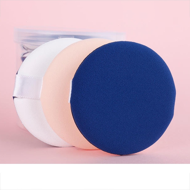 Custom Logo Blue Makeup Sponge Puff Rubycell BB Cream Air Cushion Round Powder Puff