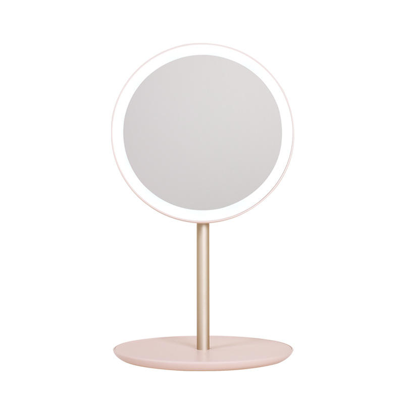 Rechargeable Touch Screen Portable Beauty Makeup Mirror Folding Travel LED Vanity Mirror With Lights