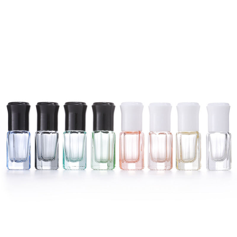 Free Sample Cosmetics Packaging Perfume Essential Oil Glass Container 3ml Roll-on Bottle